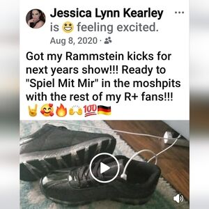 Forever Link Women’s Light Up LED Sneakers Black Glitter UFO Signal-22 Size 7